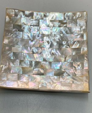 VASSOIETTO QUADRATO MADREPERLA CM 15 X 15
