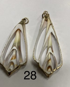 ORECCHINI CONCHIGLIE E ARGENTO SEZIONE STROMBUS LUHANUS
