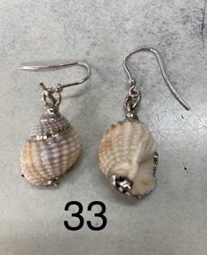 ORECCHINI CONCHIGLIE E ARGENTO NASSA RETICULATA
